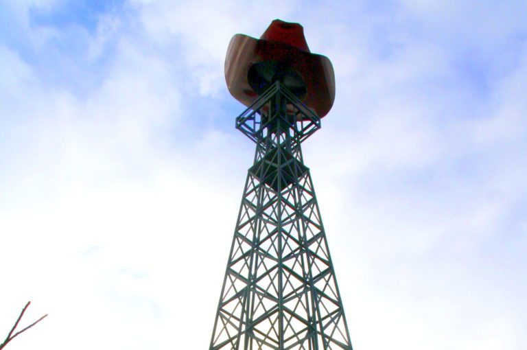 The Eiffel Tower with Red Cowboy Hat – Paris, Texas